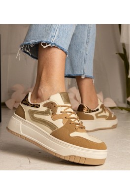 Smėlio Spalvos Sneakers Stiliaus Sportinio stiliaus Moteriški Sportinio stiliaus Seisha