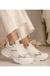 Balti Sneakers Stiliaus Moteriški Sportinio stiliaus Su Blizgučiais Maleda