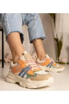 Oranžinės spalvos Sneakers Stiliaus Moteriški Sportinio stiliaus Su Blizgučiais Maleda Oranžinės spalvos Sneakers Stiliaus Moteriški Sportinio stiliaus Su Blizgučiais Maleda