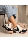 Rožinės Spalvos Sneakers Stiliaus Moteriški Ant Masyvaus Pado Balika