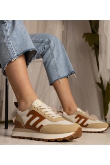 Smėlio Spalvos Sneakers Stiliaus Moteriški Sportinio stiliaus Marena
