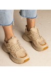 Smėlio Spalvos Sneakers Stiliaus Moteriški Sportinio stiliaus Maurita