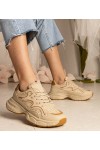 Smėlio Spalvos Sneakers Stiliaus Moteriški Sportinio stiliaus Maurita