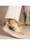 Smėlio Spalvos Sneakers Stiliaus Moteriški Sportinio stiliaus Su Blizgučiais Kaletti
