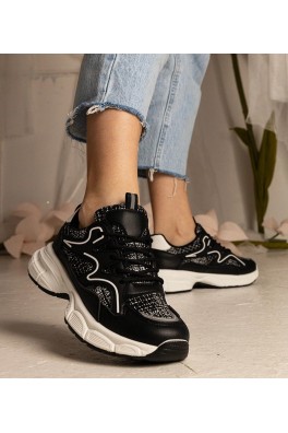 Juodi Sneakers Stiliaus Moteriški Sportinio stiliaus Maurita