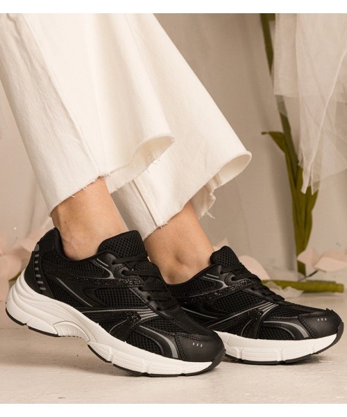 Juodi moteriški sportiniai bateliai su blizgučiais Bakari