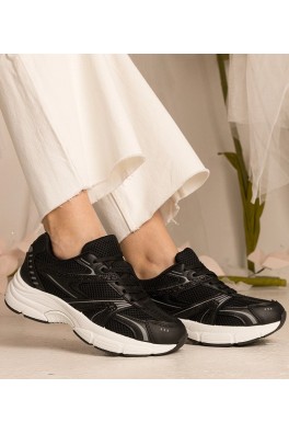 Juodi Sneakers Stiliaus Moteriški Sportinio stiliaus Su Blizgučiais Bakari