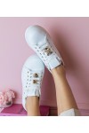Balti-Juodi Sneakers Stiliaus Moteriški papuošti kamieniami Sarena Balti-Juodi Sneakers Stiliaus Moteriški papuošti kamieniami Sarena