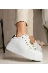Balti-Juodi Sneakers Stiliaus Moteriški papuošti kamieniami Sarena Balti-Juodi Sneakers Stiliaus Moteriški papuošti kamieniami Sarena