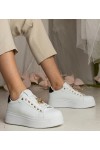 Balti-Juodi Sneakers Stiliaus Moteriški papuošti kamieniami Sarena Balti-Juodi Sneakers Stiliaus Moteriški papuošti kamieniami Sarena
