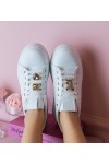 Balti-Juodi Sneakers Stiliaus Moteriški papuošti kamieniami Sarena Balti-Juodi Sneakers Stiliaus Moteriški papuošti kamieniami Sarena