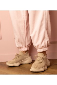 Smėlio Spalvos Sportinio stiliaus Sneakers Stiliaus Su skarpetkową Auliuku Zurry