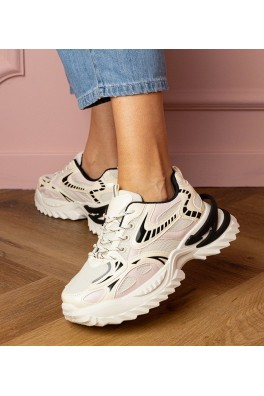 Smėlio Spalvos Sneakers Stiliaus Sportinio stiliaus Ant stylowej Pado Carina