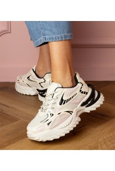 Smėlio Spalvos Sneakers Stiliaus Sportinio stiliaus Ant stylowej Pado Carina