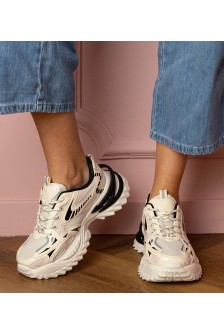 Smėlio Spalvos Sneakers Stiliaus Sportinio stiliaus Ant stylowej Pado Carina