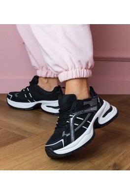 Juodi Sneakers Stiliaus Sportinio stiliaus Ant Masyvaus Pado Manora