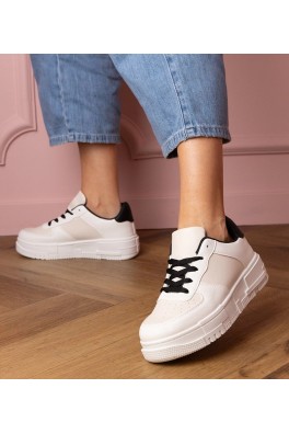 Smėlio Spalvos Sneakers Stiliaus Sportinio stiliaus Ant platfotmie Luneta