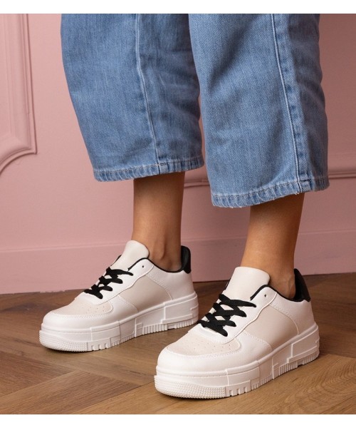 Smėlio Spalvos Sneakers Stiliaus Sportinio stiliaus Ant platfotmie Luneta