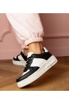 Juodi Sneakers Stiliaus Sportinio stiliaus Ant platfotmie Luneta