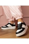 Juodi Sneakers Stiliaus Sportinio stiliaus Ant platfotmie Luneta
