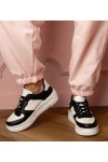 Juodi Sneakers Stiliaus Sportinio stiliaus Ant platfotmie Luneta