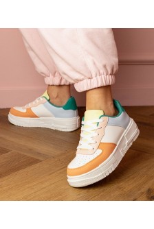 Oranžinės spalvos Sneakers Stiliaus Sportinio stiliaus Ant platfotmie Luneta
