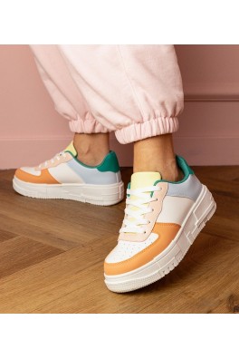 Oranžinės spalvos Sneakers Stiliaus Sportinio stiliaus Ant platfotmie Luneta
