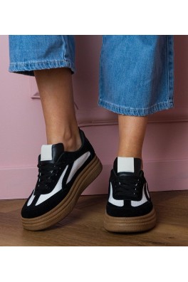 Juodi Sneakers Stiliaus Sportinio stiliaus Ant Grubaus Pado Kamela