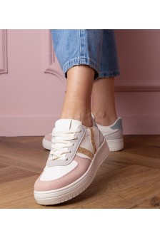 Įvairiaspalviai Sneakers Stiliaus Sportinio stiliaus papuošti Blizgučiais Blona