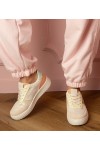 Smėlio Spalvos Sneakers Stiliaus Sportinio stiliaus papuošti Blizgučiais Blona Smėlio Spalvos Sneakers Stiliaus Sportinio stiliaus papuošti Blizgučiais Blona