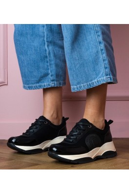 Juodi Sportinio stiliaus Sneakers Stiliaus Moteriški Wener