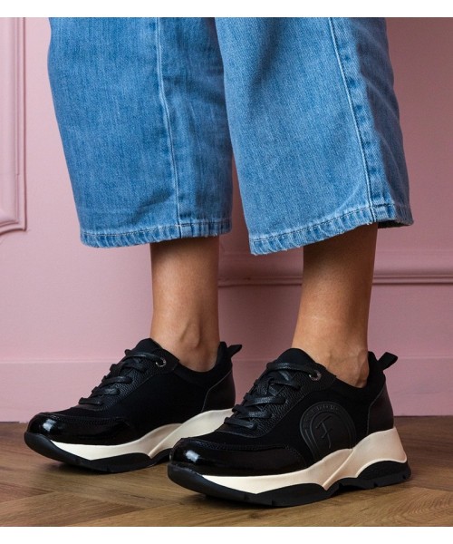 Juodi Sportinio stiliaus Sneakers Stiliaus Moteriški Wener