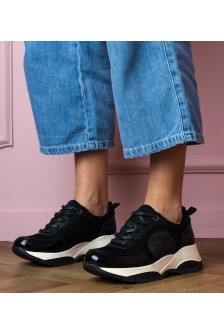 Juodi Sportinio stiliaus Sneakers Stiliaus Moteriški Wener