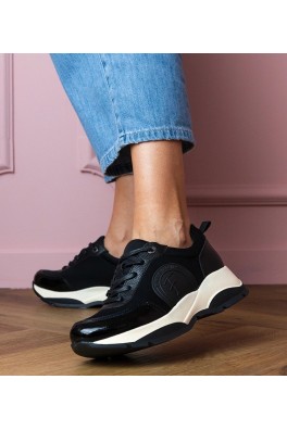Juodi Sportinio stiliaus Sneakers Stiliaus Moteriški Wener