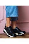 Juodi Sportinio stiliaus Sneakers Stiliaus Moteriški Wener