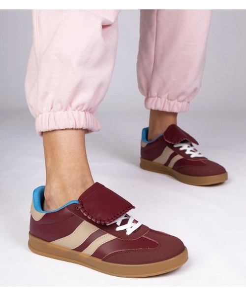 Bordo spalvos sportiniai bateliai moterų sportiniai bateliai Lucca