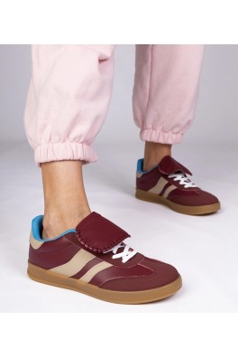Bordowe Sneakers Stiliaus Sportinio stiliaus Moteriški Sportinio stiliaus Lukka
