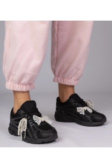 Juodi Sneakers Stiliaus Su odpinanymi ozdobami Lekrus