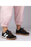 Juodi Sneakers Stiliaus Sportinio stiliaus Su Spalvotais Raišteliais Bekki Juodi Sneakers Stiliaus Sportinio stiliaus Su Spalvotais Raišteliais Bekki