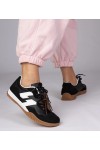 Juodi Sneakers Stiliaus Sportinio stiliaus Su Spalvotais Raišteliais Bekki Juodi Sneakers Stiliaus Sportinio stiliaus Su Spalvotais Raišteliais Bekki