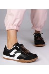 Juodi Sneakers Stiliaus Sportinio stiliaus Su Spalvotais Raišteliais Bekki Juodi Sneakers Stiliaus Sportinio stiliaus Su Spalvotais Raišteliais Bekki