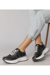 Juodi Sneakers Stiliaus Sportinio stiliaus Su Sidabro Intarpais Lenkuta