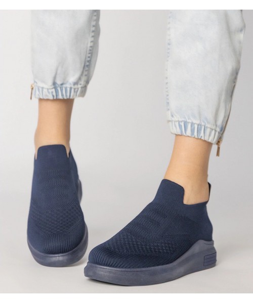 Mėlynos Spalvos Sneakers Stiliaus Kojine įsimaunami Merinsa