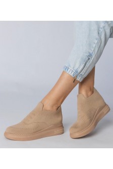 Rudos Spalvos Sneakers Stiliaus Kojine įsimaunami Merinsa
