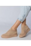 Rudos Spalvos Sneakers Stiliaus Kojine įsimaunami Merinsa Rudos Spalvos Sneakers Stiliaus Kojine įsimaunami Merinsa