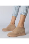 Rudos Spalvos Sneakers Stiliaus Kojine įsimaunami Merinsa Rudos Spalvos Sneakers Stiliaus Kojine įsimaunami Merinsa