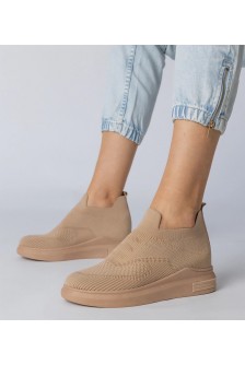 Rudos Spalvos Sneakers Stiliaus Kojine įsimaunami Merinsa
