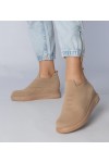 Rudos Spalvos Sneakers Stiliaus Kojine įsimaunami Merinsa Rudos Spalvos Sneakers Stiliaus Kojine įsimaunami Merinsa
