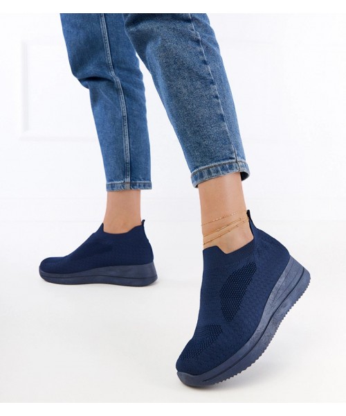 Margaspalviai mėlyni medžiaginiai sportbačiai Romaro