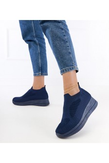 Mėlynos Spalvos Sneakers Stiliaus materialowe įsimaunami Romaro
